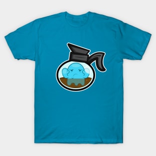 CUTE HALLOWEEN GHOST IN COFFEE POT T-Shirt